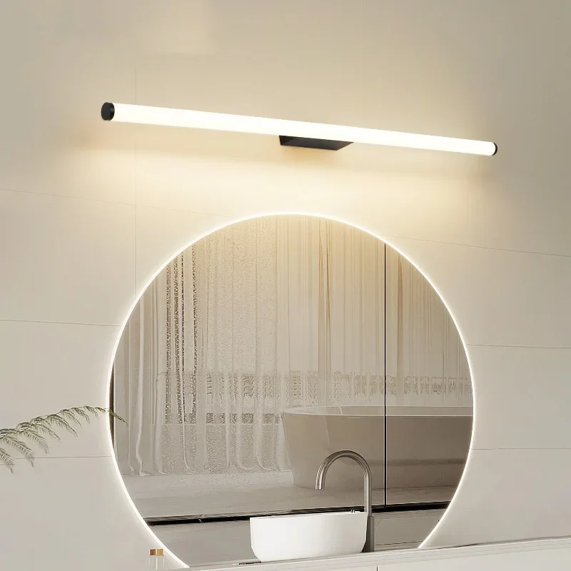 TechHPModern Bedroom Bedside Led Wall Lamp Minimalism Long Strip Lamps Foyer Backgroud Decoration