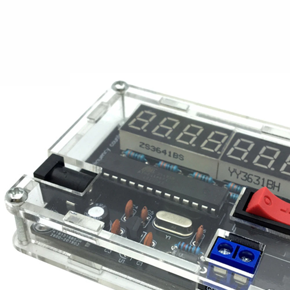 10MHz 周波数計 DIY キット AVR 周波数カウンター自動範囲変換 7 ビット精度分解能周波数計キット