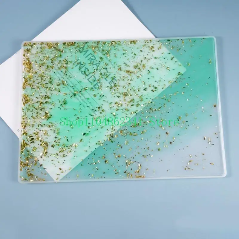 652F Epoxy Resin Casting Mold Writing Drawing Board Molds Table Mat Silicone Mould
