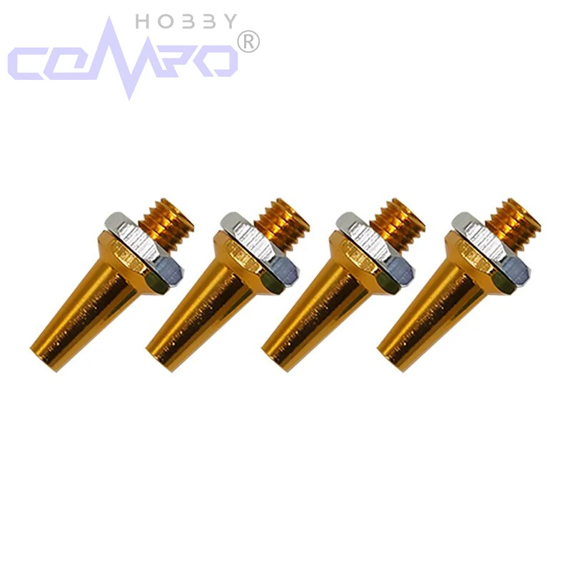 5개 알루미늄 안테나 베이스 세트 전기/메탄올 선박 안테나 고정 베이스 및 RC 모델 보트 자동차 부품용 알루미늄 안테나 헤드