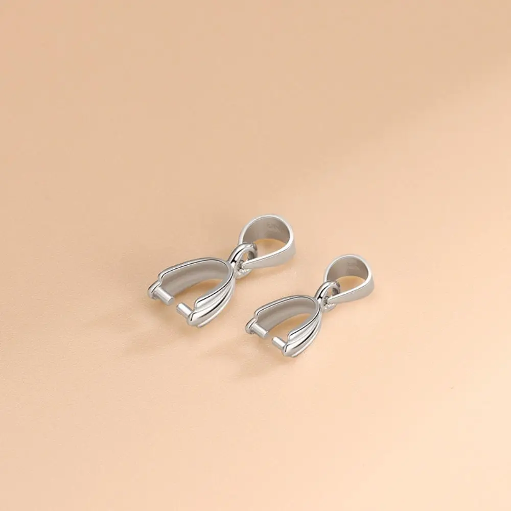 925スターリングシルバーペンダントクラスプ、ネックレスクラスプ、ブレスレットフック、DIYアクセサリー、パーツ、3個