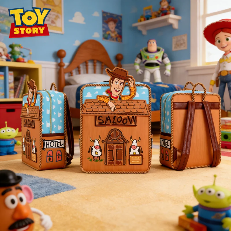 

Disney Toy Story 30th Anniversary Woody Saloon Mini Backpack - Faux Leather with Rope Handle & Adjustable Straps