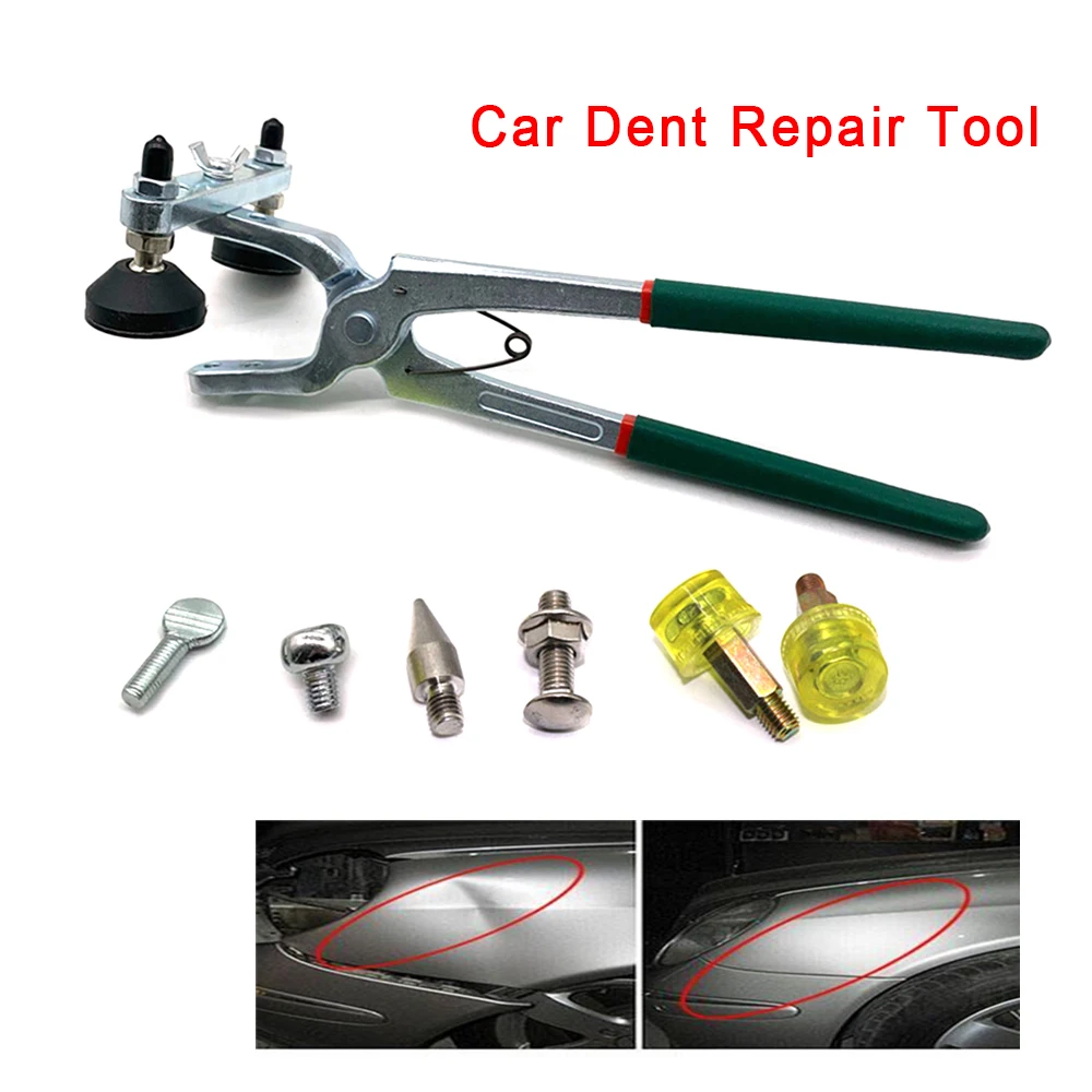 Paintless Dent Repair Tools Kit Car Dent Puller Removal Dent Remover Kit Dent Bridge Puller Kit Dent Lifter for Car Body Dent