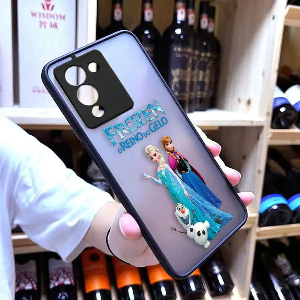 Matte Case for infinix NOTE 30 12 G96 11 10 8I 8 7 SMART 4 SPARK 8 8P 5 PRO Case Funda Coque Capa Shell Frozen Elsa Anna Cartoon