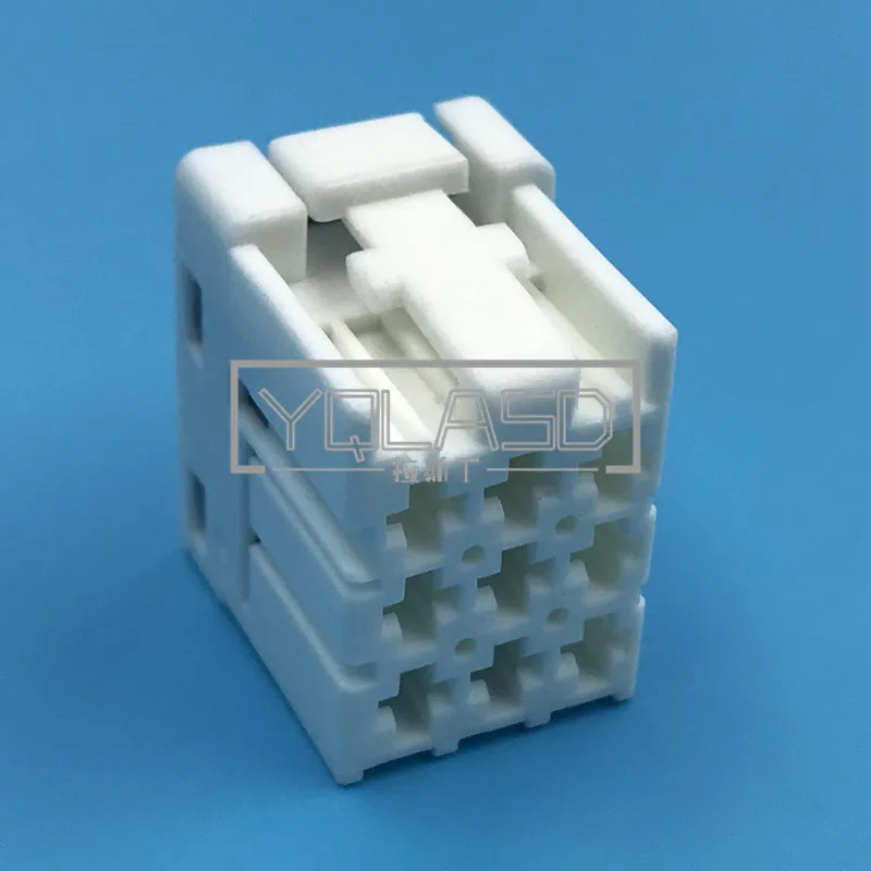 1 Set 9 Way 2-968307-2 White Auto AC Assembly Power Amplifier Cable Plug Unsealed Connector