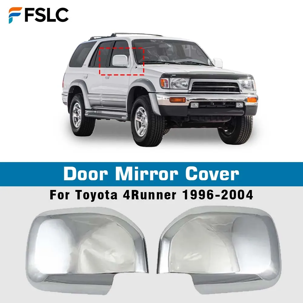 

Car Decoration Door Mirror Cover For Toyota Hilux 4Runner 1996-2004 Chrome Silver Car Rearview Accessories Exterior Stickers