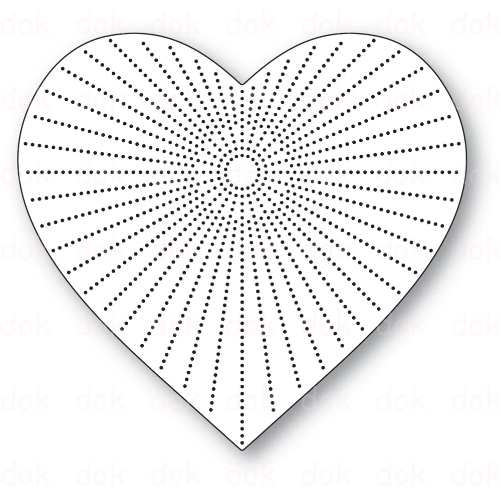 

Pinpoint Burst Heart Metal Craft Cutting Die DIY Scrapbook Paper Diary Decoration Card Handmade Embossing New Product 2023