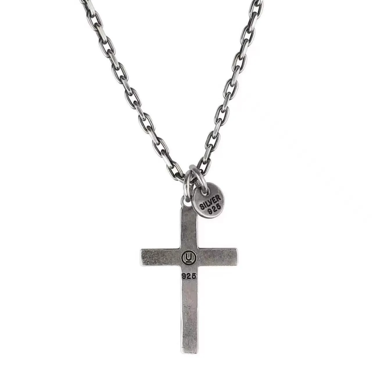 2024 UNDERCOVER Heaven Hall Hell Cross 925 Silver Necklace XL66