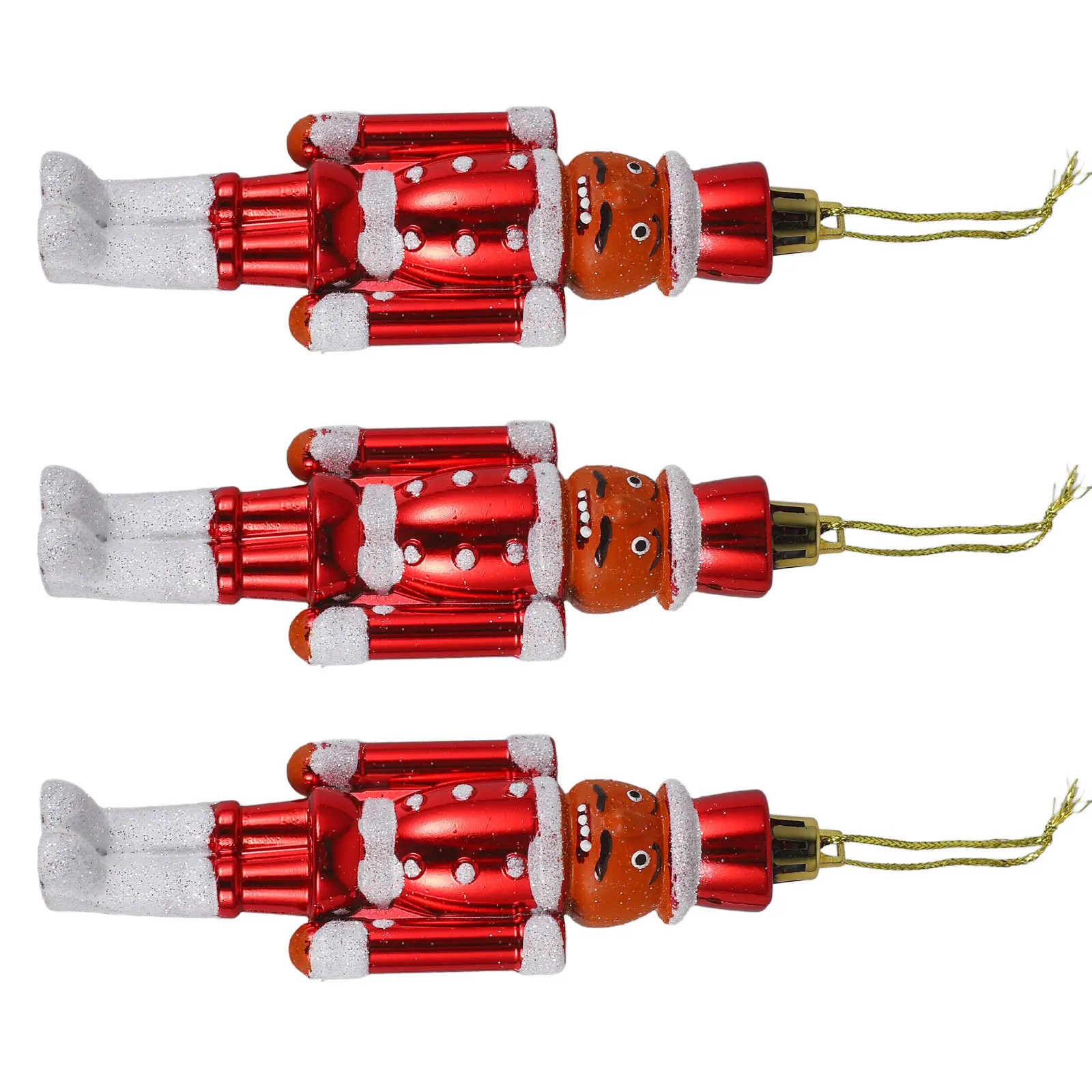 

3pcs Christmas Nutcracker Hanging Decoration Plastic Xmas Tree Ornament Holiday Party Decor Gift Nutcrackers Craft Home Decor