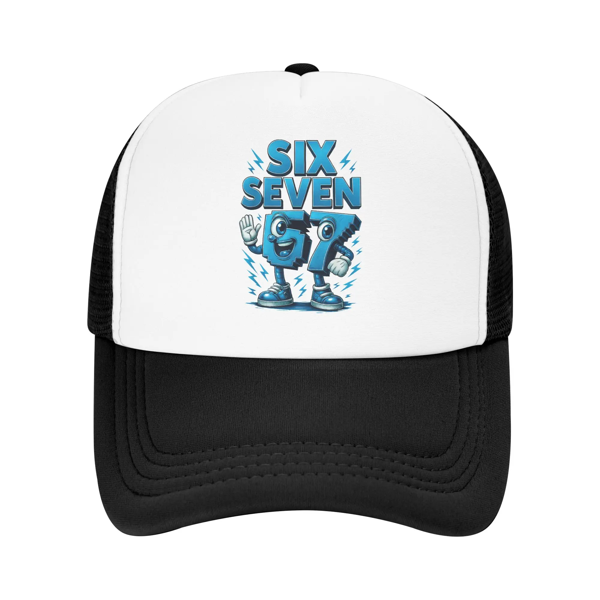 Italian Brainrot Meme 67 Six Seven Mesh Baseball Cap Men Hip Hop Hats Spring Street Style Outdoor Sport Quality Baseball Caps