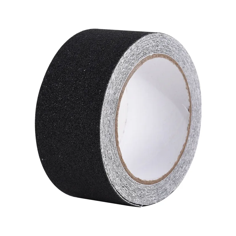 5M/Roll 25/50mm Black Self-Adhesive Anti Slip Tape Non Skid Frosted Tape for Stairs Hardwood Floor Non Slip Traction Strip