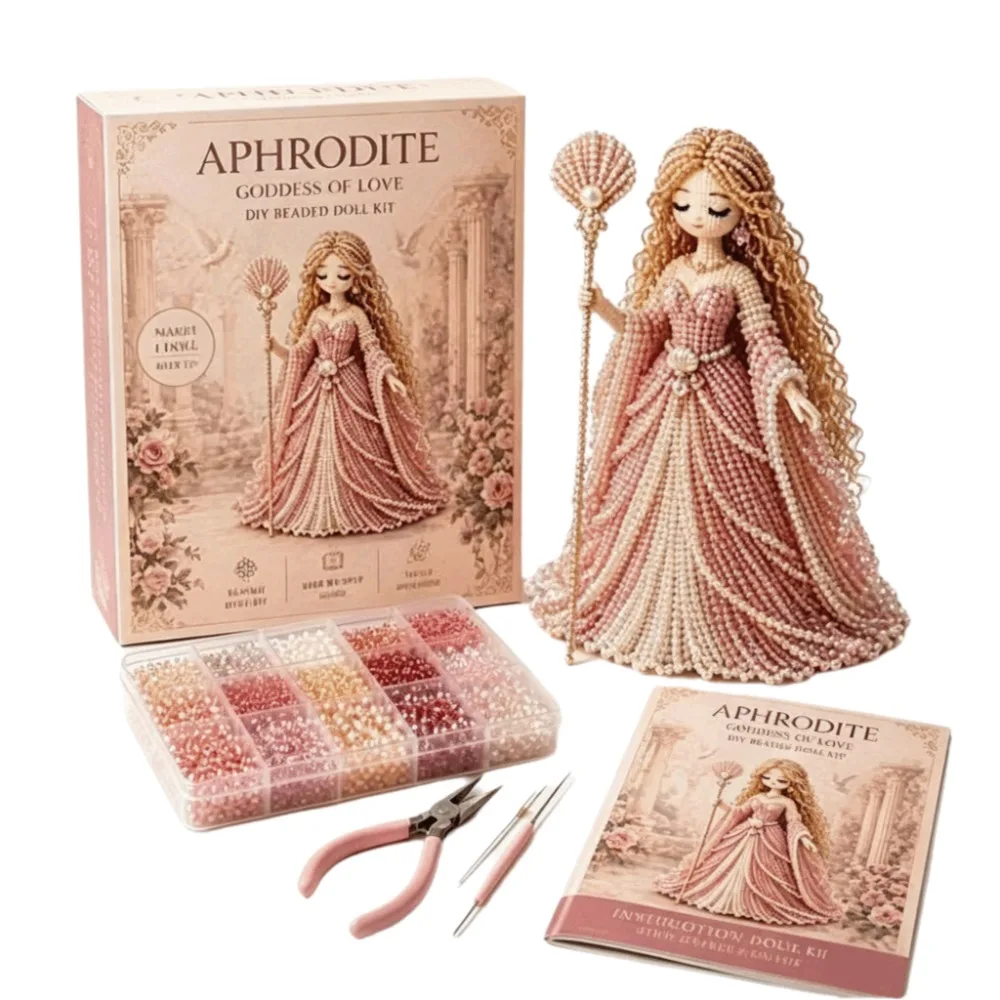 3d-design-beaded-goddess-diy-kit-miniature-size-complete-tools-set-handmade-beading-kit-mythological-theme-weaving-technique
