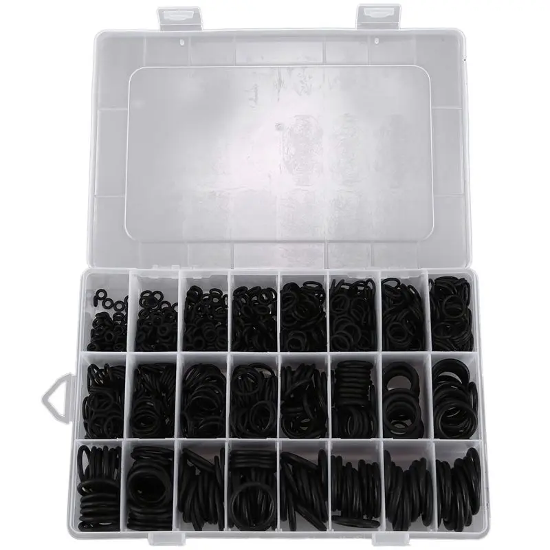 SDFC-6000Pcs NBR Seal Ring Kit Thickness 1.5Mm 2.4Mm 3.1Mm Nitrile NBR O-Ring Gasket Sealing Ring