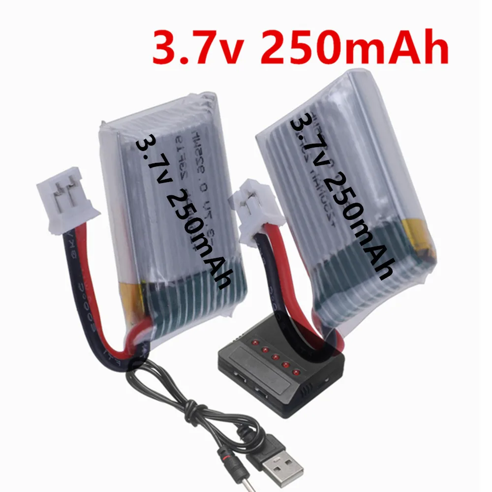 3.7V 250mah 20C LIPO Battery For JJRC H36 H36F E010 E010C E011 E013 NH010 RC Quadcopter Mini Drone Spare Parts
