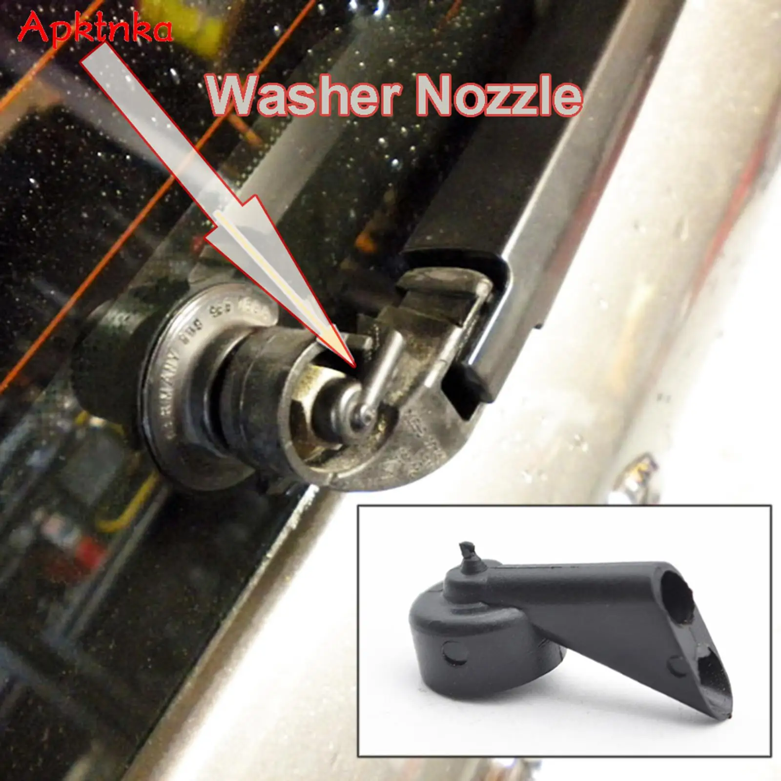 Apktnka Nozzle Spray Rear Window Windscreen Windshield Washer Jet Wiper Sprayer For Audi A1 A4 B6 B7 B8 A3 S3 A6 C6 Q5 SQ5 2010