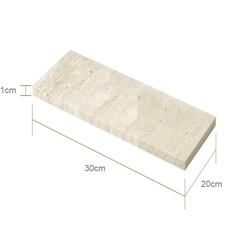 Beige Travertijn Badkamerset Natuurlijke Marmeren Zeepdispenser Rietverspreider Tissue Box Lade Badkameraccessoires