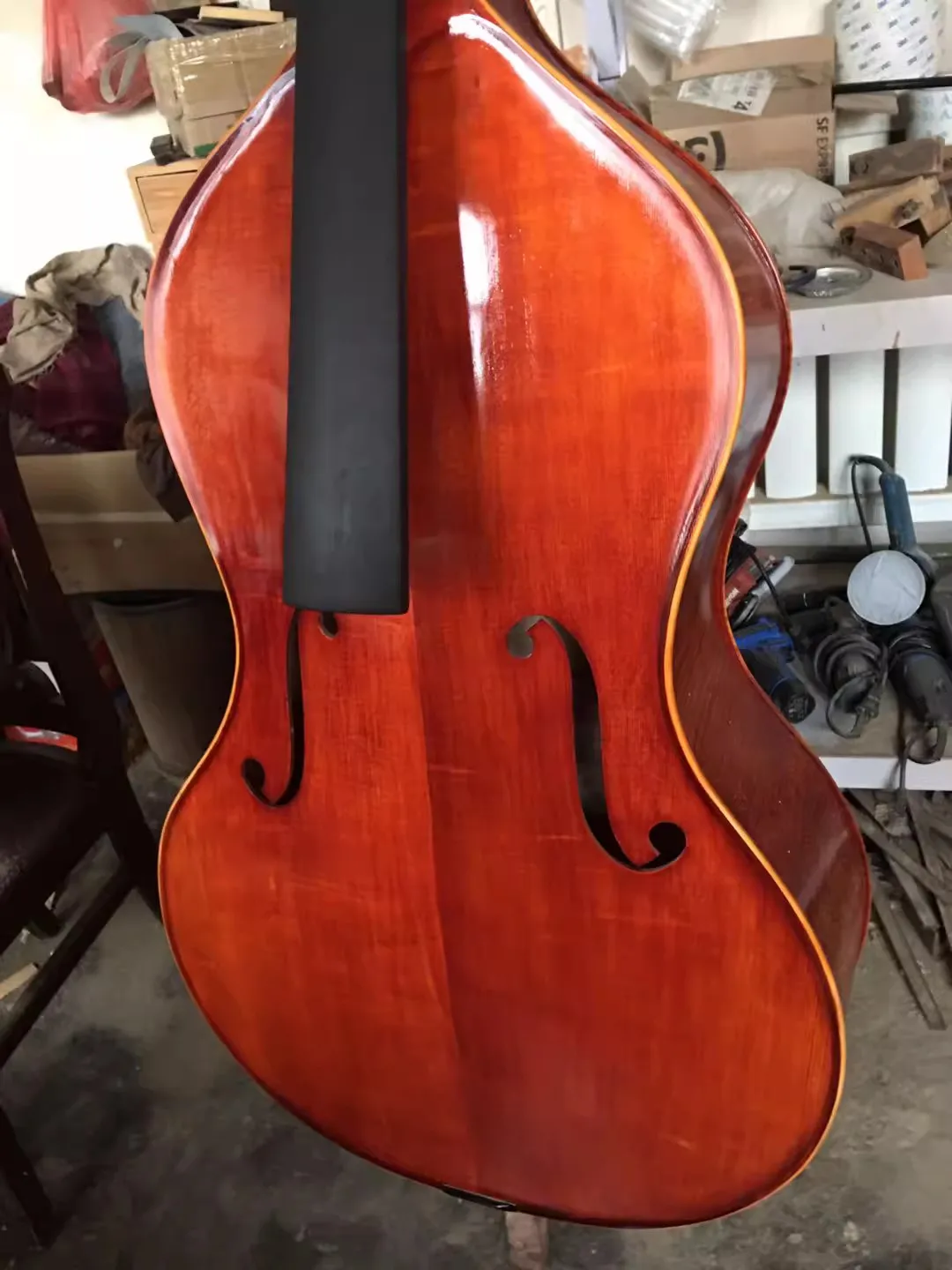 High-grade Upright double bass Solid Maple back and Spruce wood top 3/4