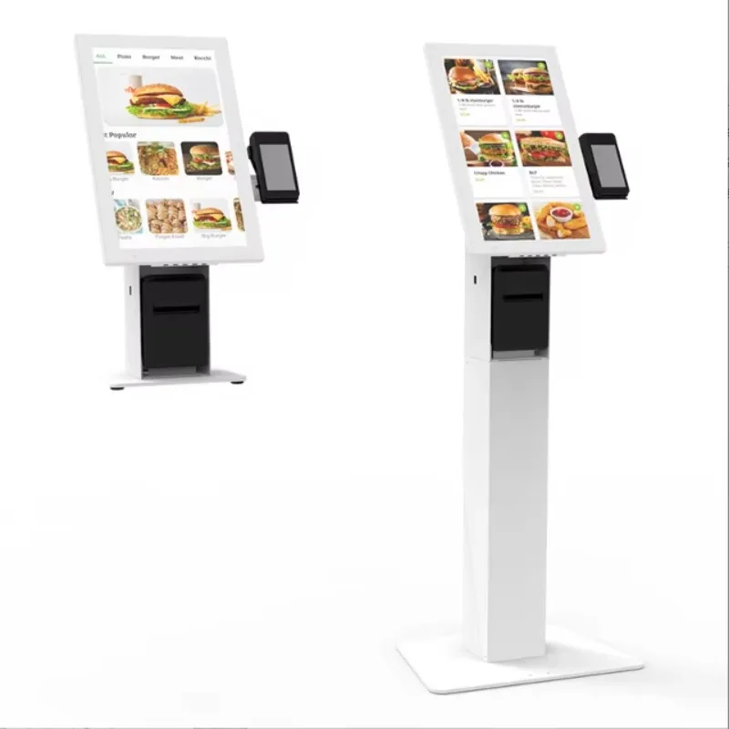 17/19/21.5/27inch Printer Ticket Hospital Bank Queue Machine Kiosk Wired Wireless Queue System Kiosk