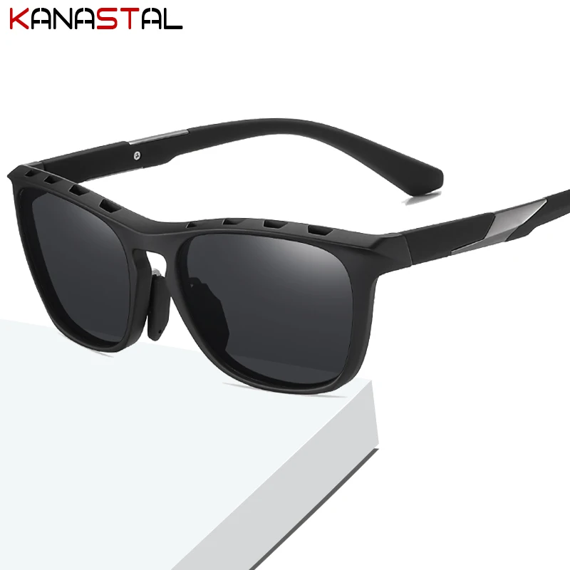 UV400 Men Polarized Sunglasses Women Sports Sun Glasses TR90 Square Eyeglasses Frame Fishing Traveling Outdoors Visor Eyewear