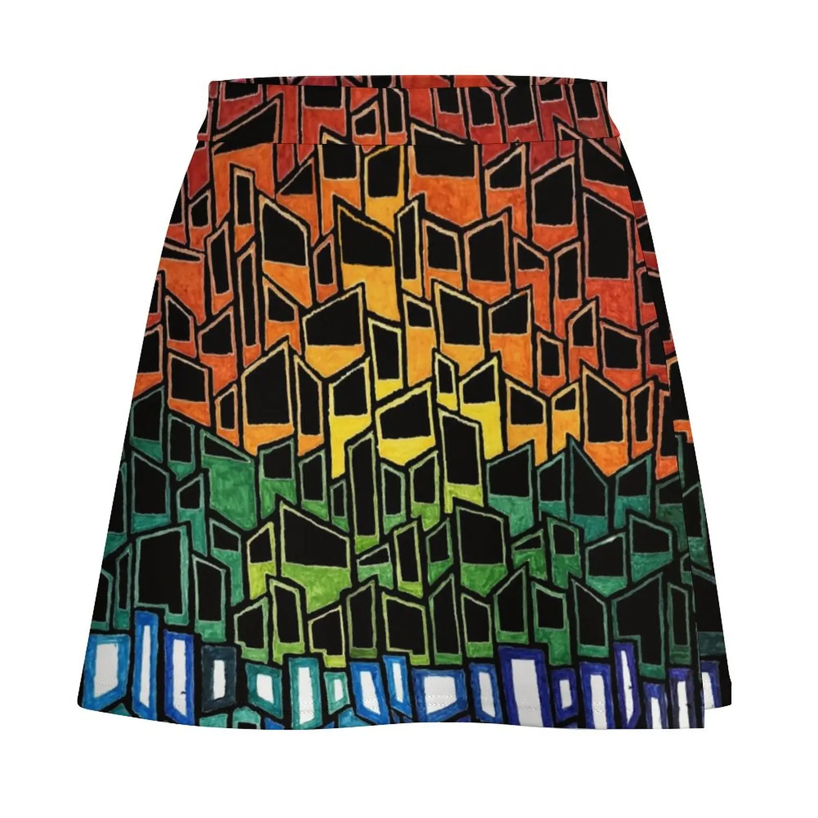 Lake at Sunset Mini Skirt Kawaii School uniform korean style clothes Mini Skirt