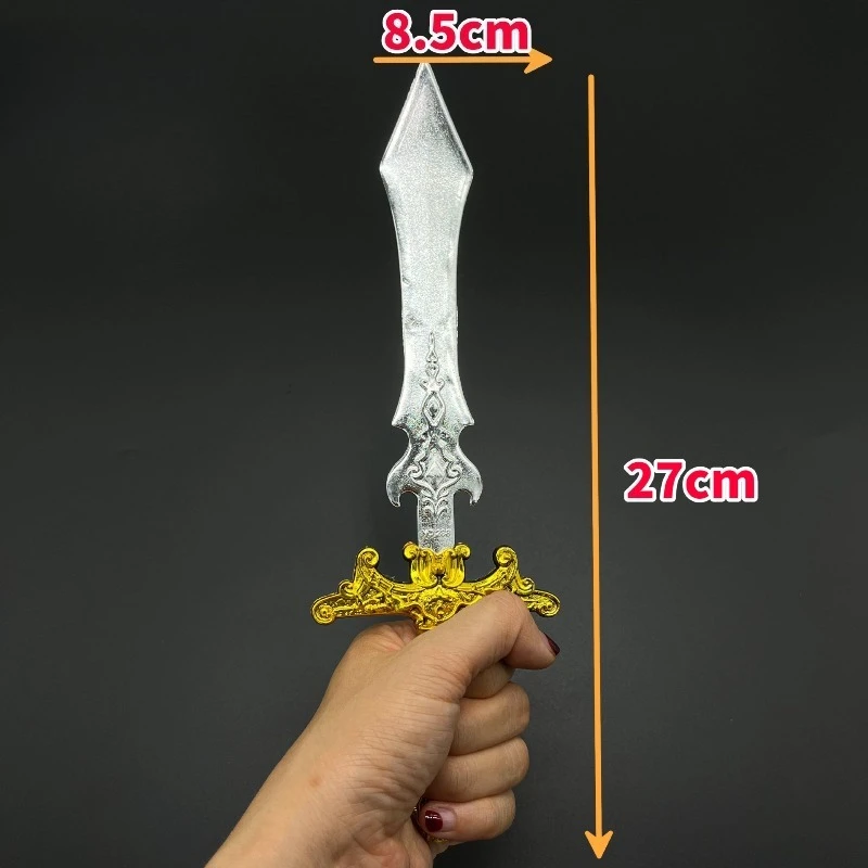 27 cm/10.63in Zonnegod Zwaard Messen Kunststoffen Wapens Model Rekwisieten Halloween Anime Randapparatuur Collectible Ornamenten Vriendje Geschenken