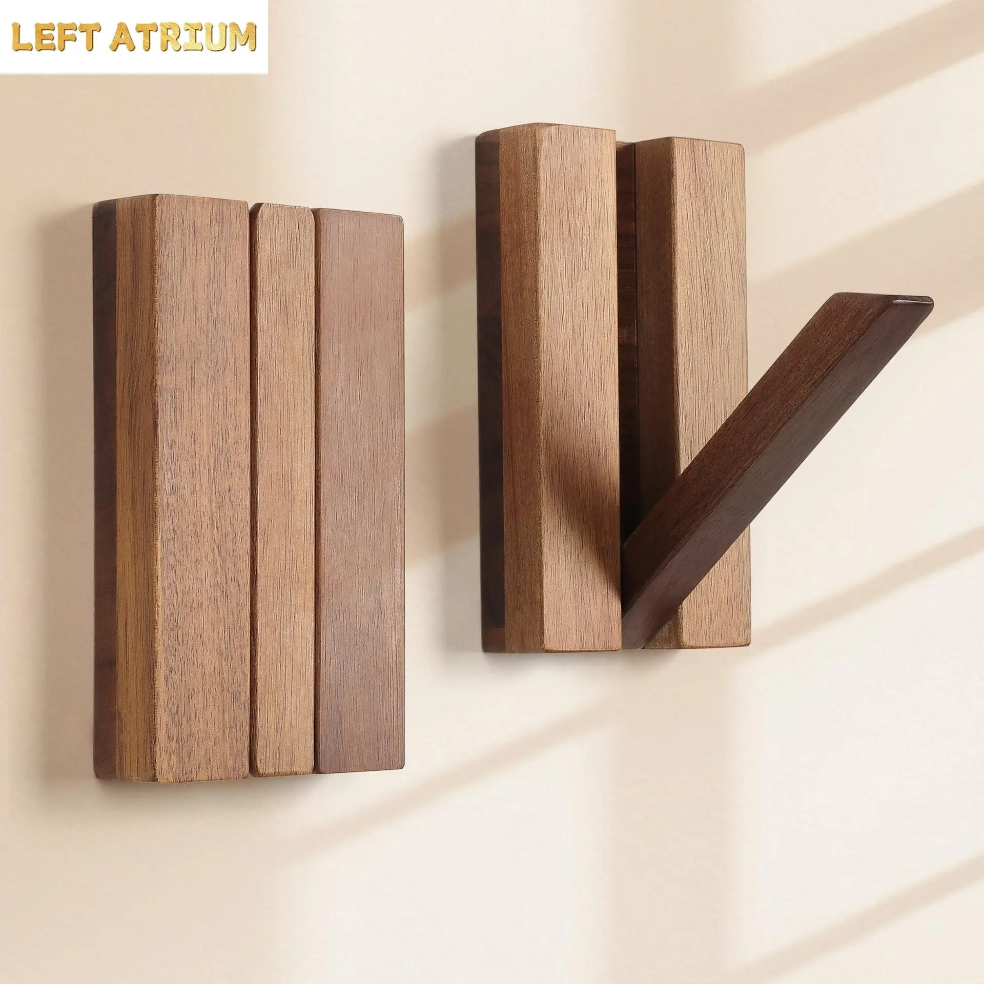 Solid wood piano key hook without punching holes on the wall,entrance clothes hook, entry door,new creative door clothes hanger
