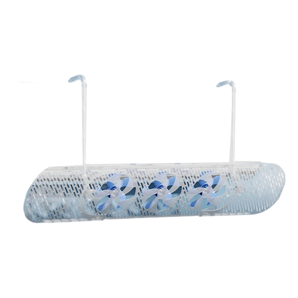 Adjustable Air Deflector with Fan for Air Conditioning Outlet to Manage Airflow Direction and Improve Room Comfort