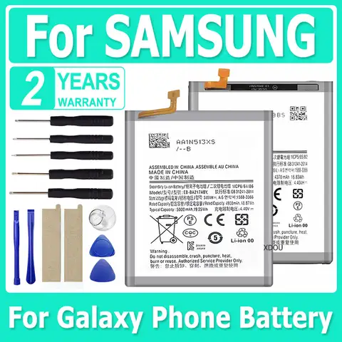 Batteria Per Samsung Galaxy A30 A30S A10E A20 A20E A21S A40 A42 A50 A51 A60 A70 A72 A80 A90 A9S A71 A7 A8 A9 A10 A11 A12 + Strumento