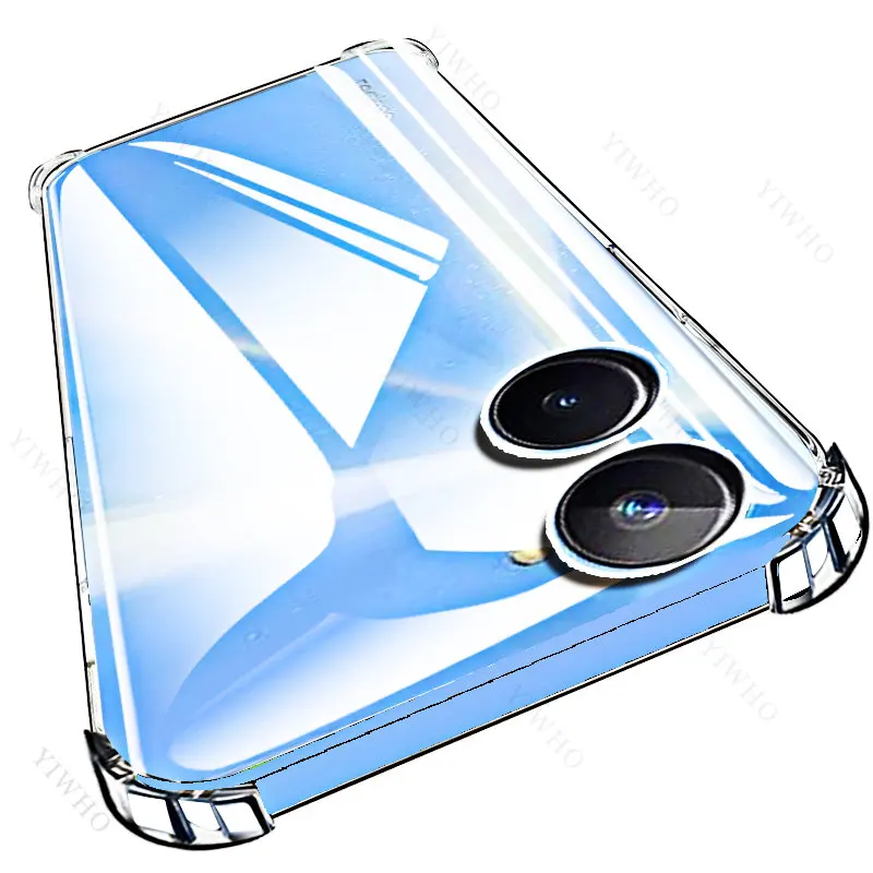 Protective TPU for OPPO Realme 10 4G 10 5G 10 Pro Plus 10S Case Cover Transparent Phone Case 9 8 7 6 9i 8i 7i 6i Tempered Glass