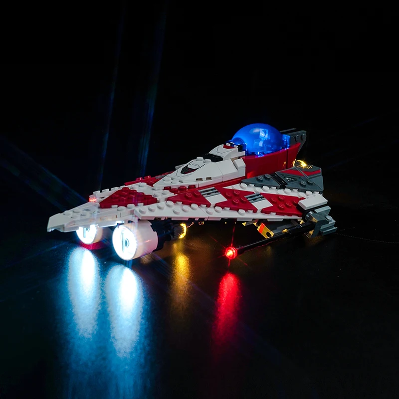 Lazishi LED light 75388 set suitable for Jedi Bob's Starfighter building blocks (including lighting accessories only)