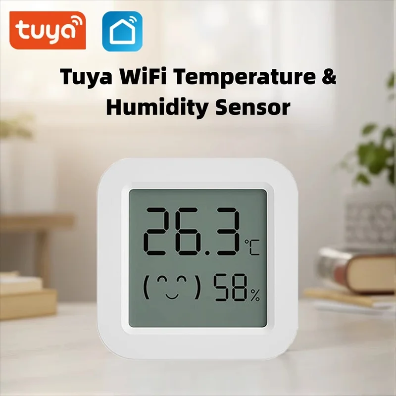 Tuya Zigbee Mini Temperature Humidity Sensor Wireless Bluetooth Smart Hygrometer Thermometer Temperature Detection Smart Life