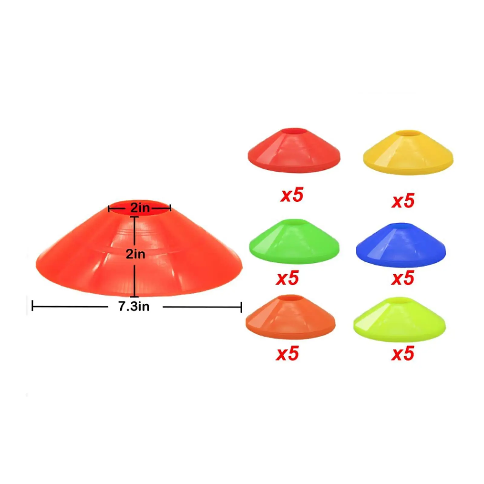 Cones for Soccer Training Training Equipment Disc Cones with Storage Bag for
