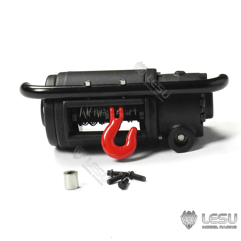 LESU Metal Electric Winch for RC Off-Road Vehicles 1/10 Rave-Um406 Model Trucks Spare Part Toys for Adult Th22153-Smt3