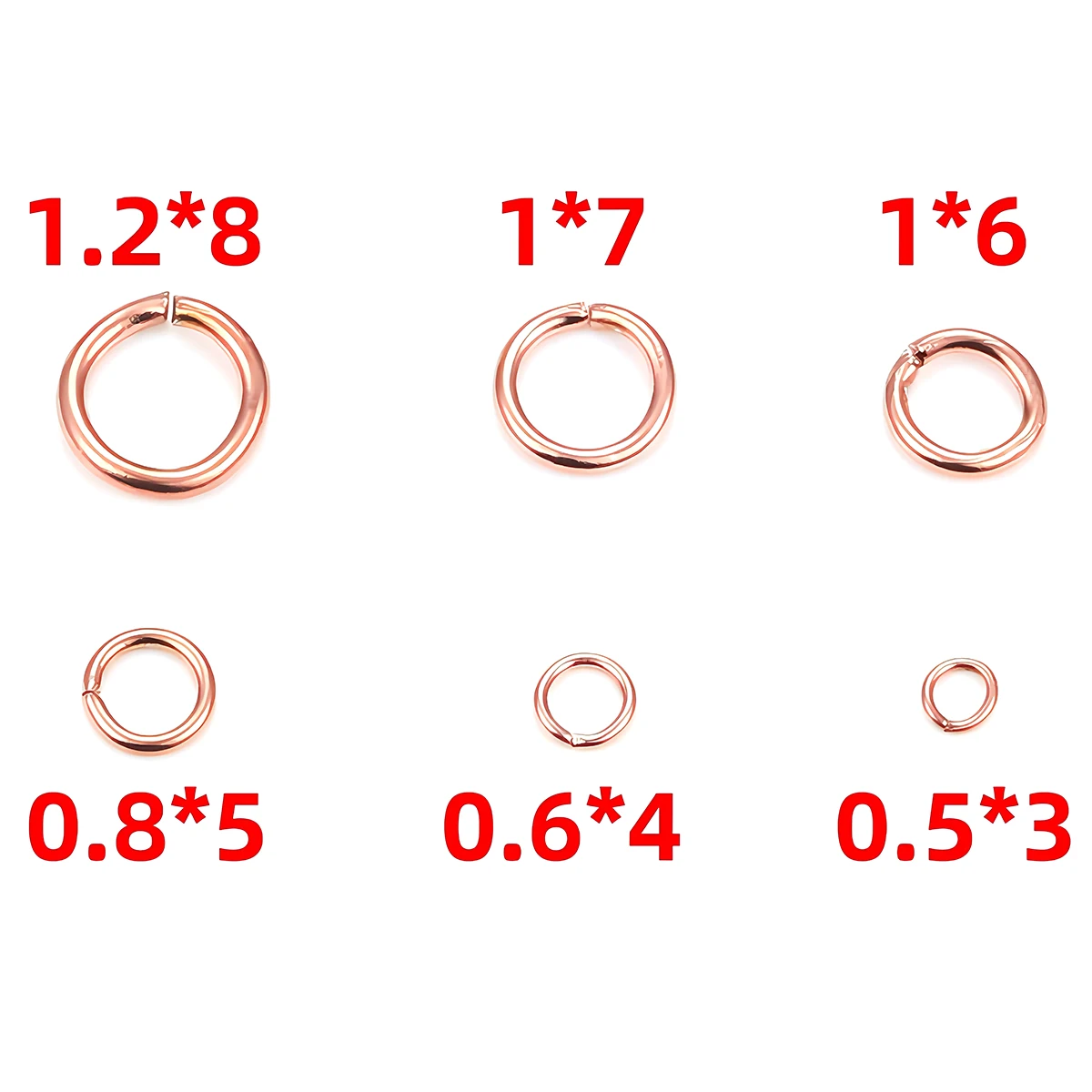 30-50 Stück Bunte Edelstahl-Spaltringe 3-9mm, Offene O-Ringe für Halsketten, Armbänder und Schmuckherstellung – Detail 3