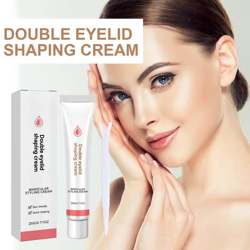 1pcs Double Eyelid Shaping Cream Invisible Double Eyelids Big Eye Natural Lasting Lift Eyelid Glue Serum Eye Makeup Tools