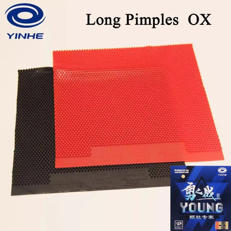 

YINHE MOXA YONG II Table Tennis Rubber OX Long Pips Meduim Particles Cured Non-cured Durable Ping Pong Rubber ITTF Approved