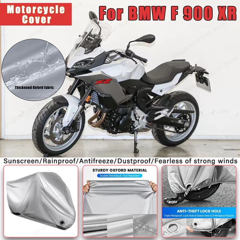 

For BMW F 900 XR No Ear Motorcycle Cover - Outdoor Full Body Protection, Waterproof Dustproof Heat-Resistant Moto Accessory