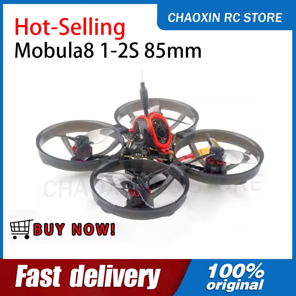 

HappyModel Mobula 8 1-2S 85mm X12 AIO 4in112A ESC Caddx Ant 1200TVL EX1103 KV11000 Motor SMD Antenna Micro FPV Whoop Dro
