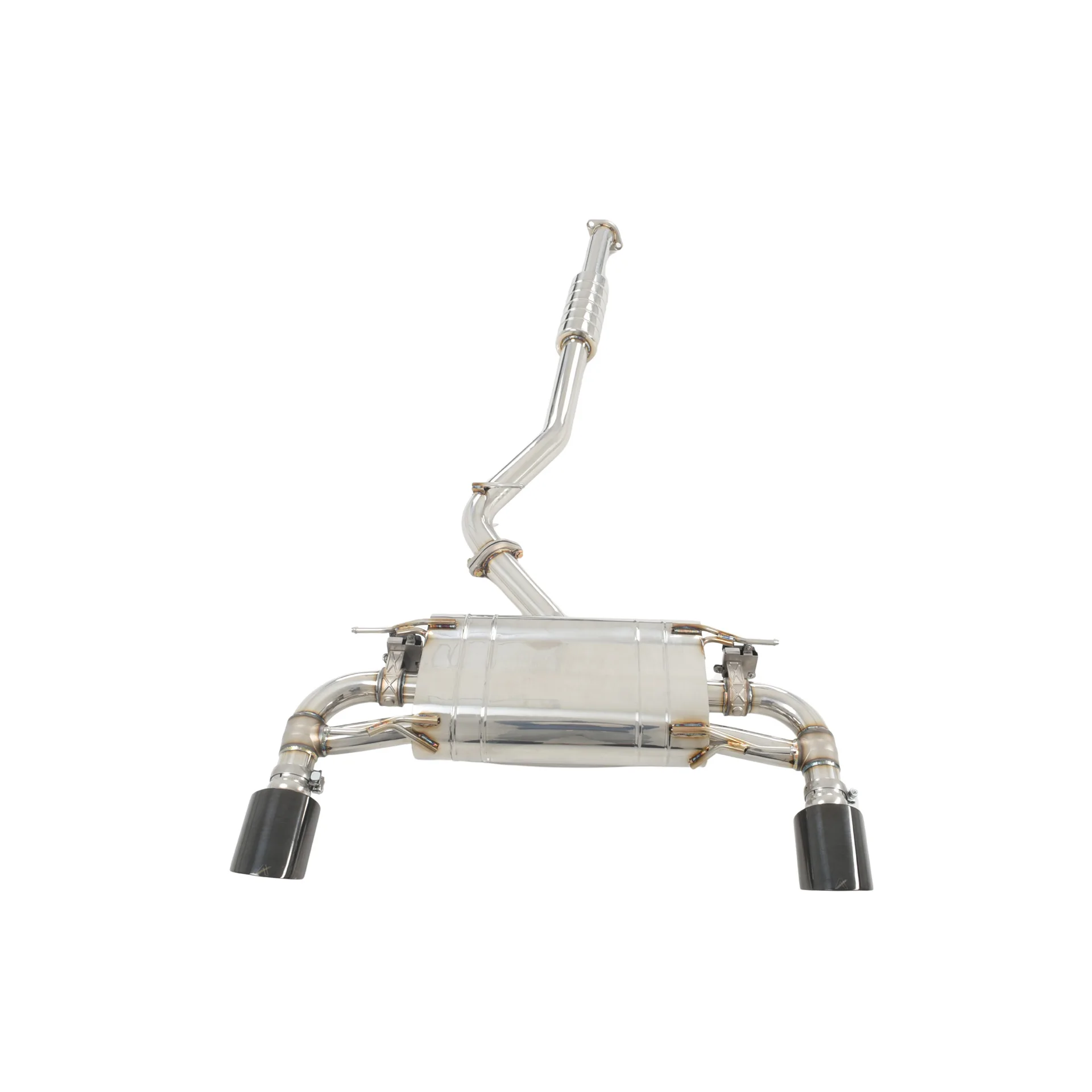 

YT Высокопроизводительный универсальный глушитель из нержавеющей стали, автомобильная труба, кованые насадки из углеродного волокна для Toyota 86