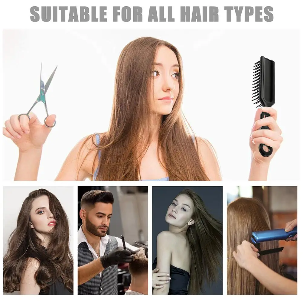 

24 Pcs Bulk Hair Brushes Massage Comb Black PP Anti Static Travel Combs Lightweight Compact Design Hair Care Styling