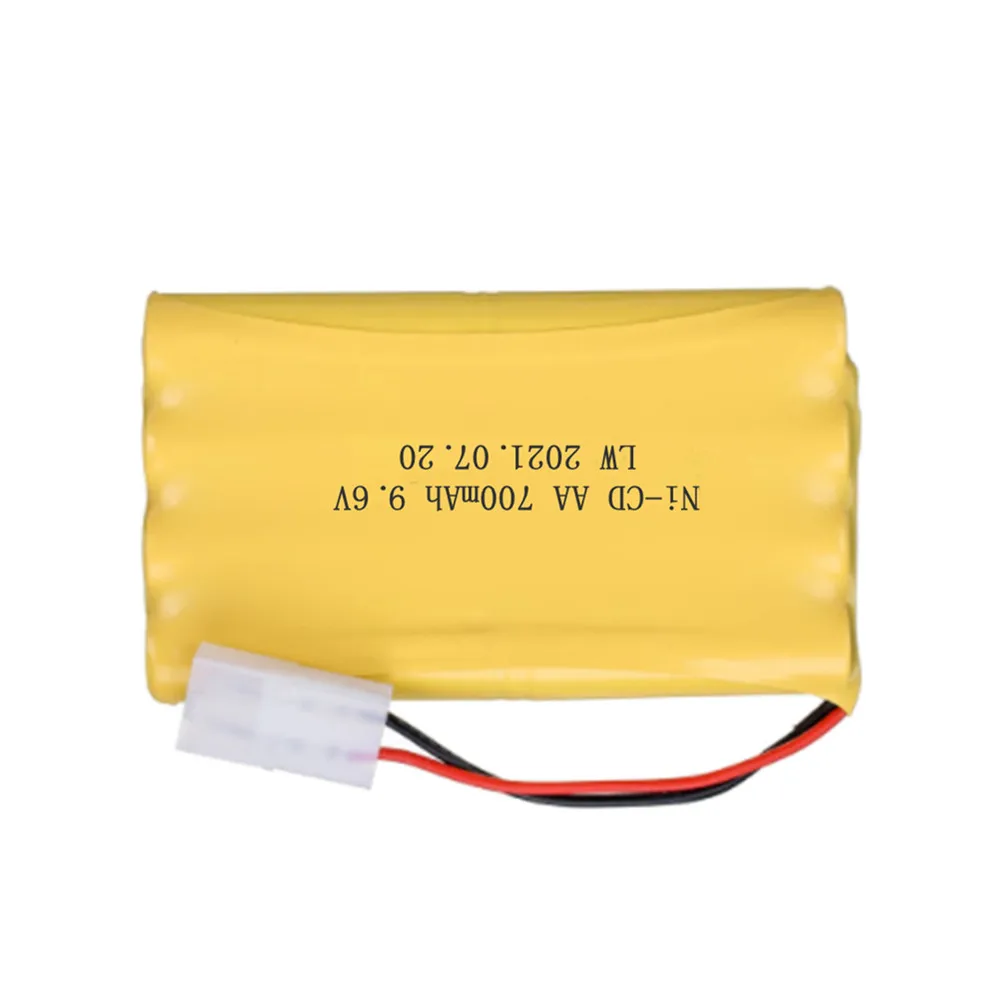 Ni-CD 9.6V 700mah Battery + 9.6v Charger For Rc toy Car Tank Train Robot Boat Gun AA 9.6v Rechargeable Battery Pack