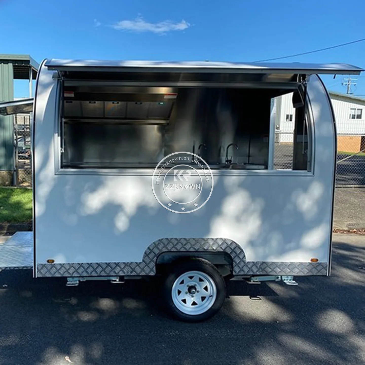 

2024 Mobile Food Truck Fast Crepe Concession Trailer With Extension For Small Business