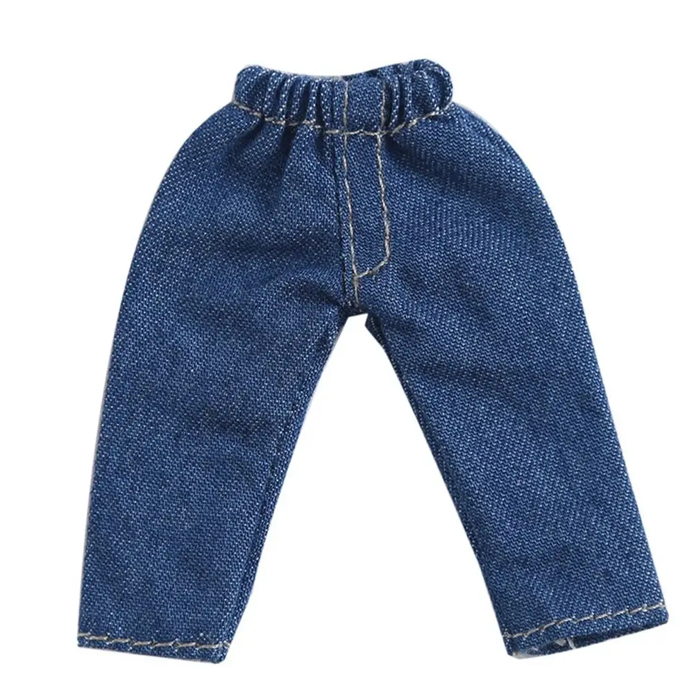 Roupas da moda calças para bonecas 1/11 ob11 para 1/12 bjd/gsc roupas de boneca calças jeans diy obitsu 11 acessórios de roupas de boneca