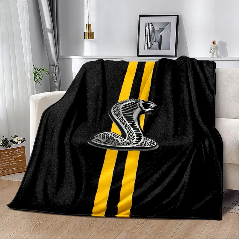 ثلاثية الأبعاد موستانج سباق السيارات تسجيل GTR بطانية قطيفة ناعمة ، بطانية الفانيلا رمي بطانية لغرفة المعيشة غرفة نوم غطاء أريكة تتحول لسرير هدية #4