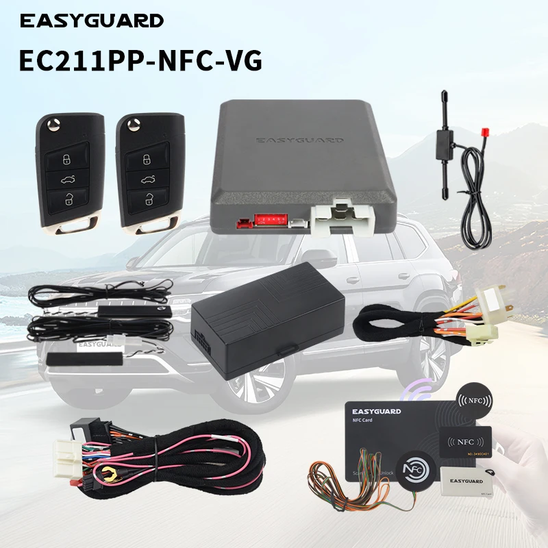 

EASYGUARD Semi PlugPlay PKE Remote Starter Kit For VW Tharu,Golf 7,Lavida Plus,Sagitar,Touareg,Phaeton,Talagon With Start Button