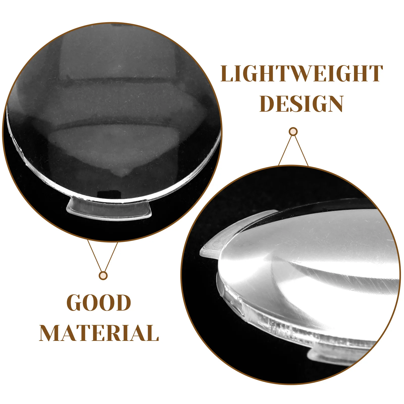 20Pcs Vr Glasses Lens Winged Biconvex Light Blocking Lens Replacement for 3D Headset Vr Accessories Enhanced Visual Experience