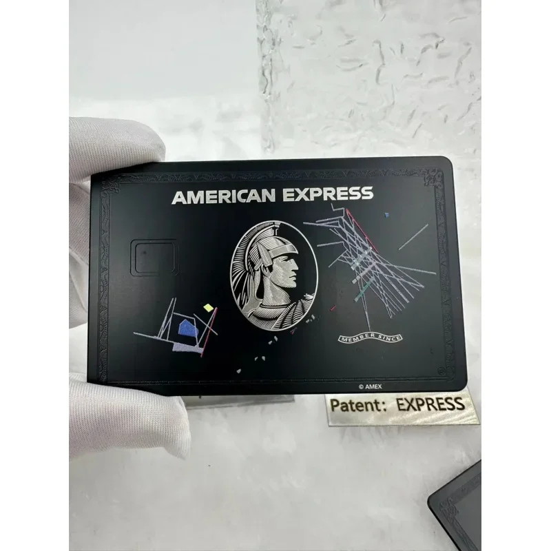 custom，Custom,Thread clause, metal card, stainless steel, card, replace old card on metal, centurion. Movie props, Ameri