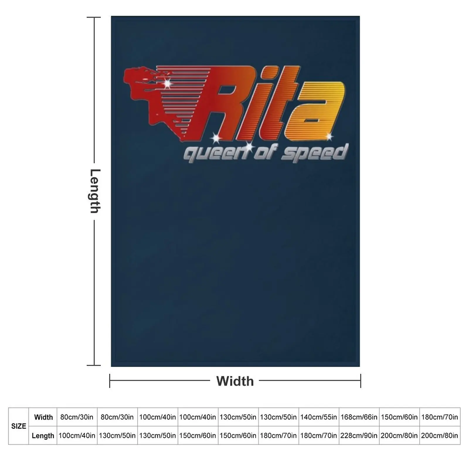 Rita the Queen of Speed Throw Blanket couch cozy soft plush fuzzy picnic outdoor blanket