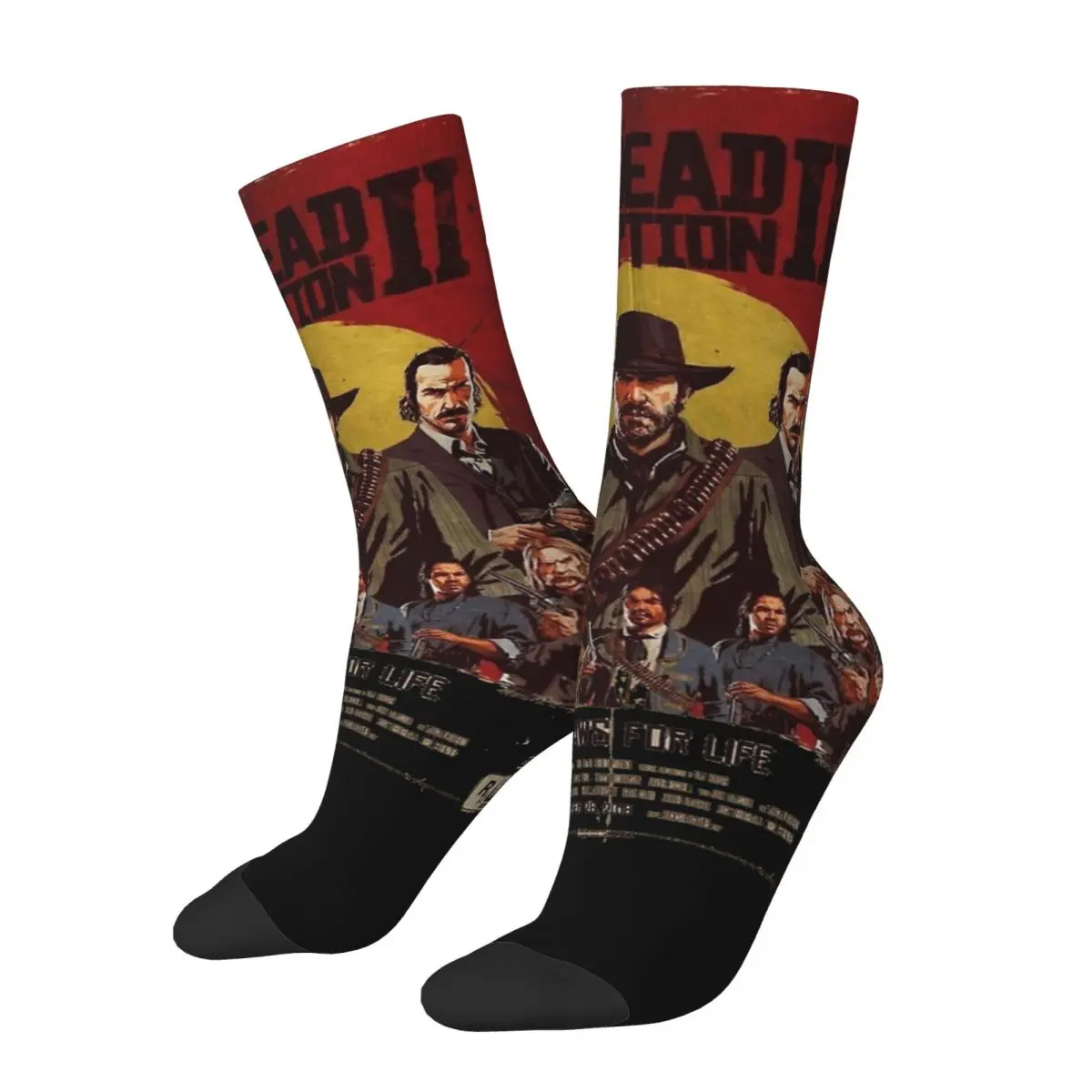 

Game Red Dead Redemptions Outaws For Life Fans Socks Merch For Men Women Soft Socks Soft Birthday Present