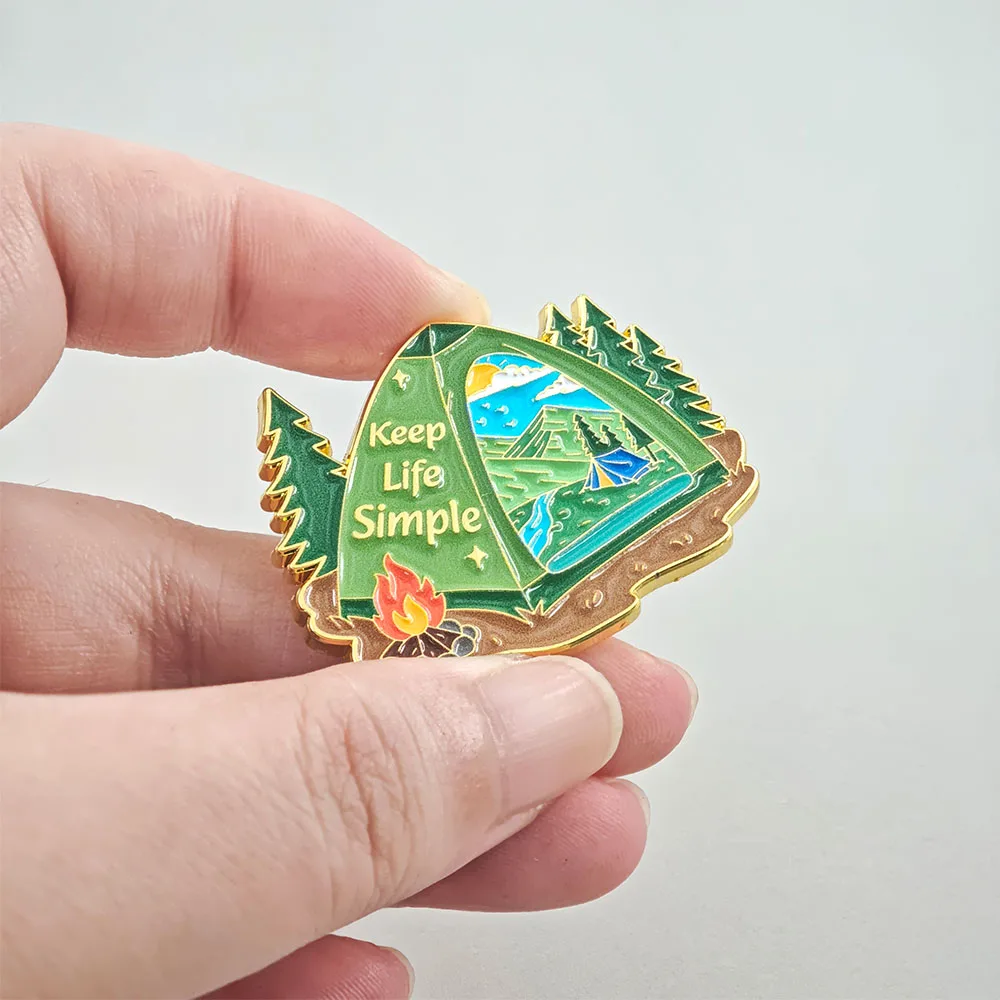 야외 하이킹 캠핑 텐트 에나멜 핀 고양이 달 해파리 금 - Outdoor Camping Logo 리뷰 및 가격
